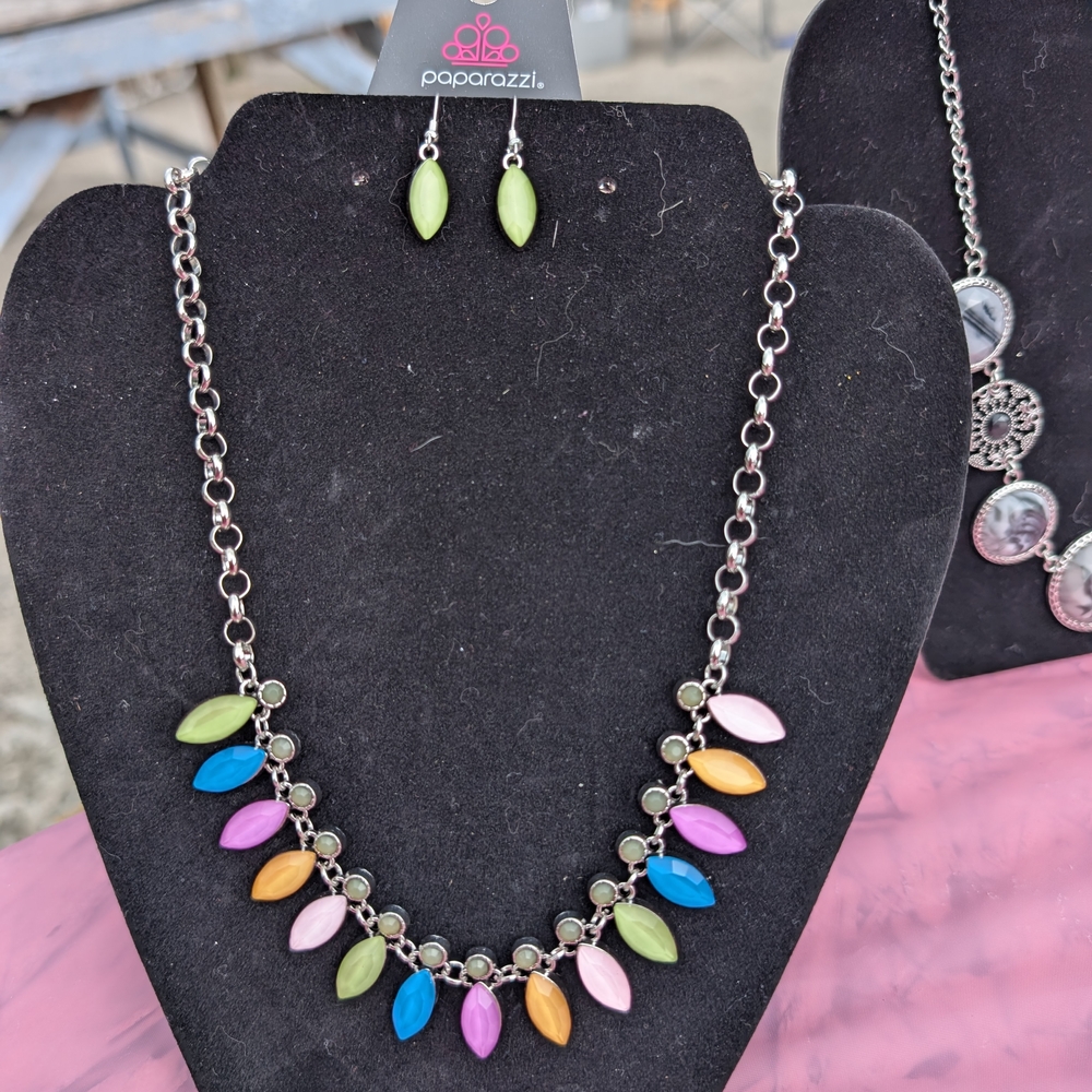 Multi-Color Gemstone Necklace
